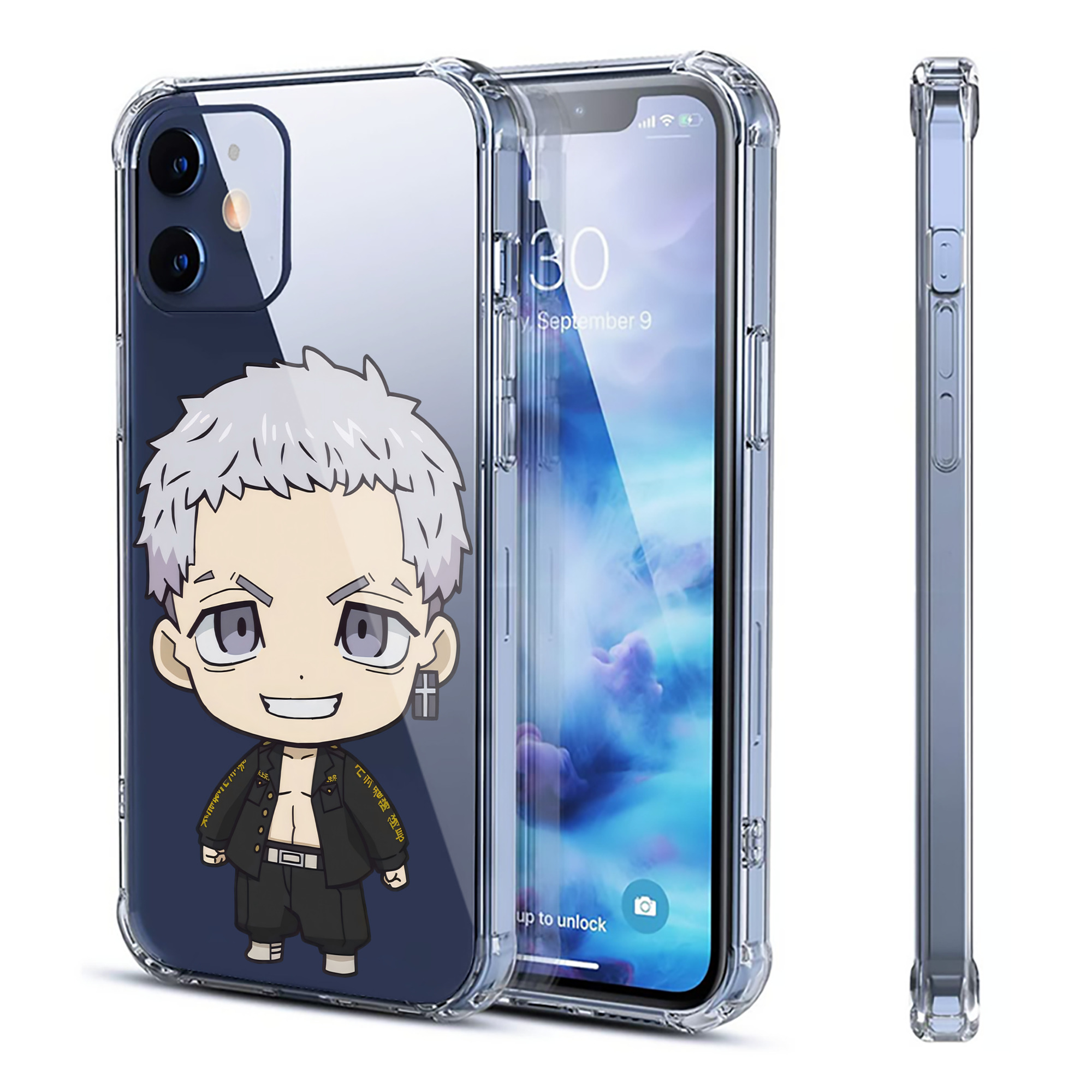（画像用） 東京リベンジャーズ Tokyo Revengers 【iPhone 12シリーズ対応】透明スマホケース（クリアソフトケース）